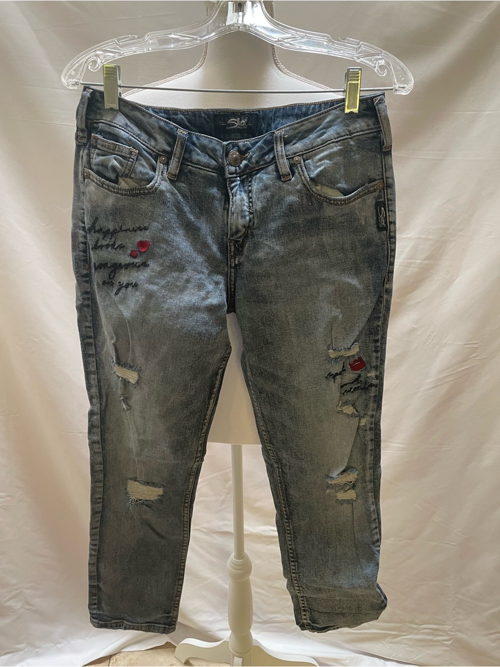 Silver Jeans Light Blue Denim Jeans with Contrast Stitching